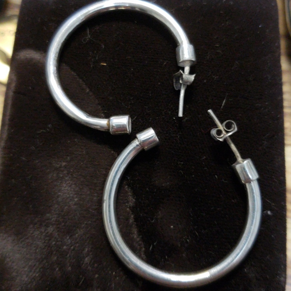 Silver Hoop Earrings